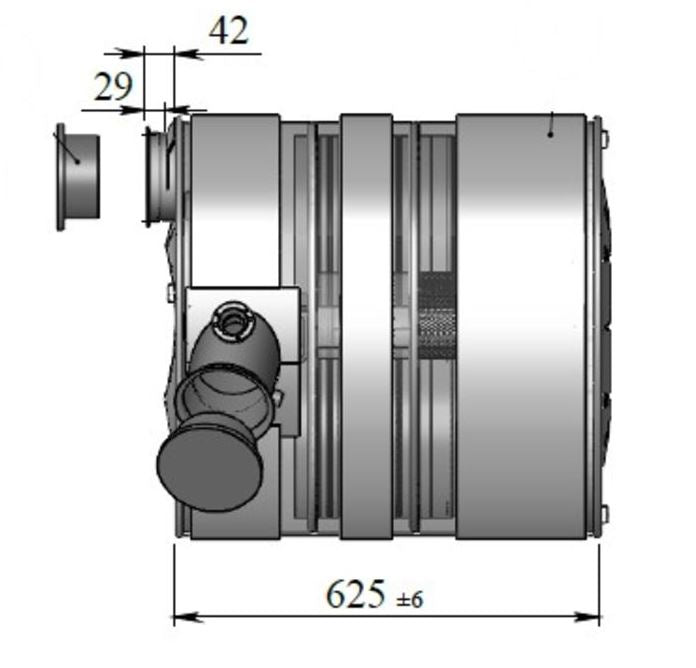 DINEX End Silencer 650mm