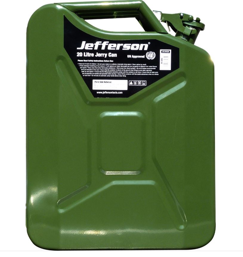 Jefferson 5LTR, 10LTR, 20LTR Jerry Can