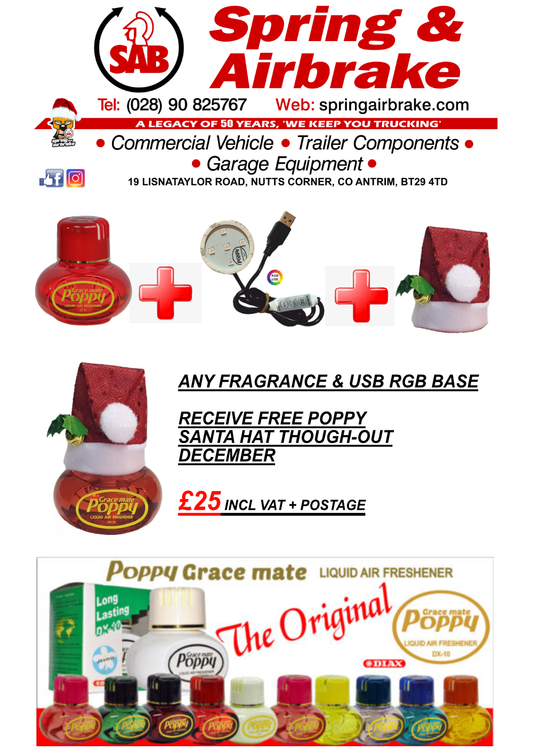 Grace Mate Poppy Air Freshener - Christmas Deal