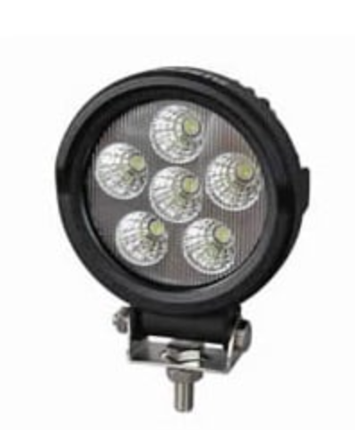 Durite 6 X Led 12/24Volt Round Work Lamp