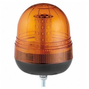 Single Bolt Multifunction Amber LED Beacon - 12/24V