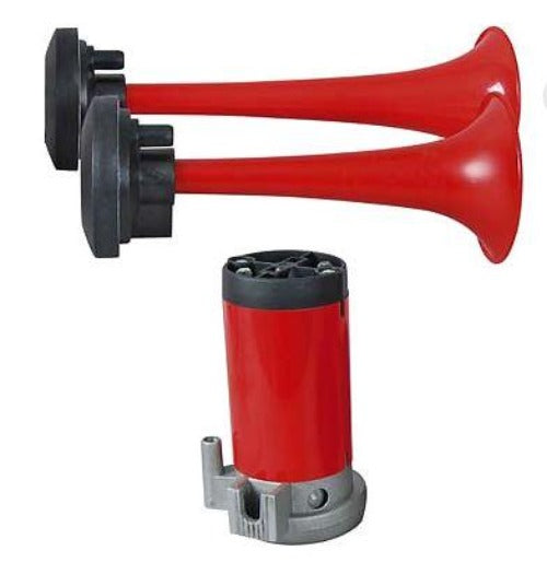 Durite Twin Tone Air Horns with a 12V Compact Air Compressor