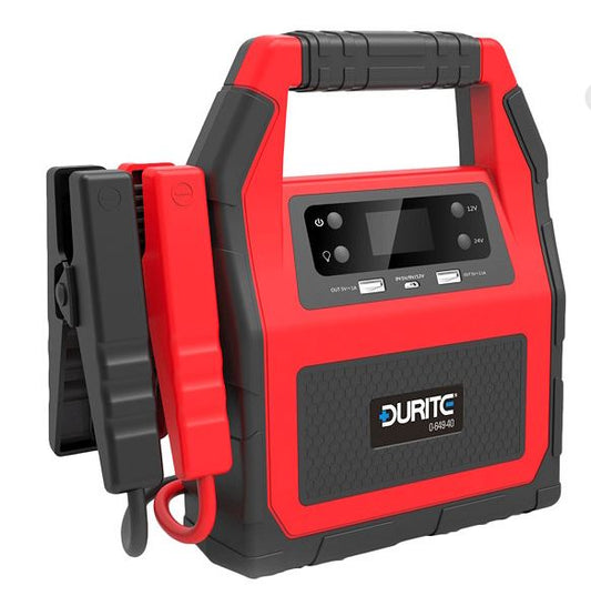 Durite 12V-24V Li-Polymer Booster Jump Starter Pack - 42,000mAh