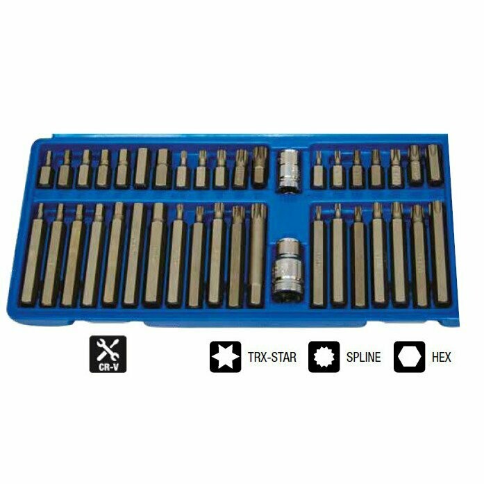 Jefferson 40 Piece 40 Piece 3/8" & 1/2" Sq Drive Power Bit Set