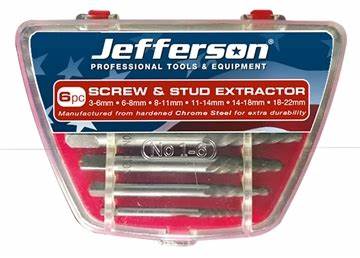 Jefferson 6 Piece Alloy Steel Stud Extractor