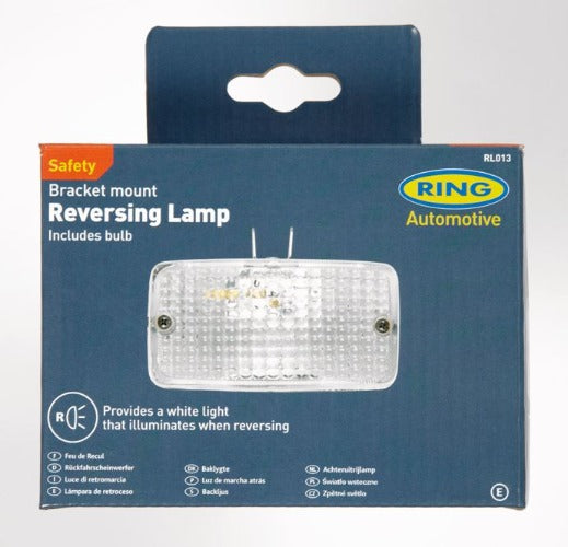RING RL013 - 12V 21W Trailer Towing Rectangular Reversing Small Light Single